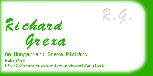richard grexa business card