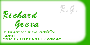 richard grexa business card